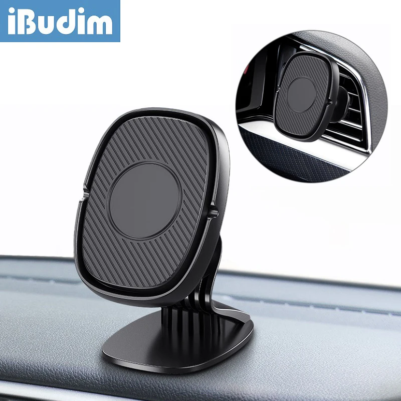 

iBudim Magnetic Car Phone Holder Magnet Smartphone Mobile Cell Phone Stand Telefon GPS Support for iPhone 11 12 Pro Max X Xiaomi