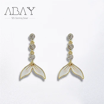 

925 Sterling Silver Pin Exquisite Earrings Long Style Fishtail Butterfly Earrings Popularity and Attract Attention At Parties