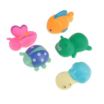 

5PC Kids Play Water Toys Funny Floating Cartoon Fishing Bathing Swimming Education Bathroom Animal Park Baby Toys