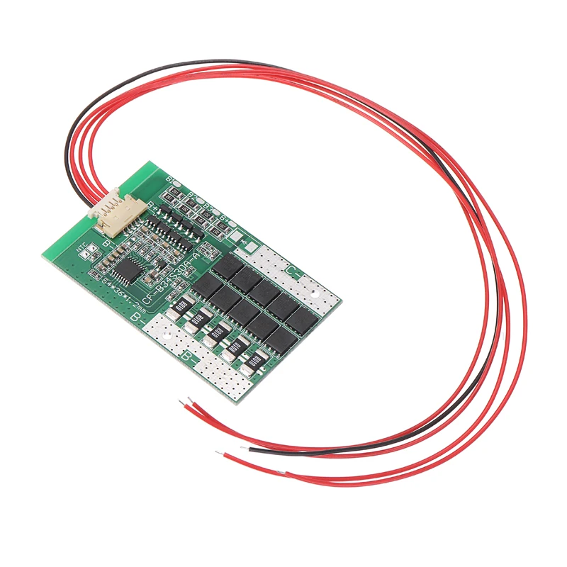Для LiFePo4 LiFe 1pc 4S 30A 12V BMS PCB Защитная балансировочная плата 18650 батарея