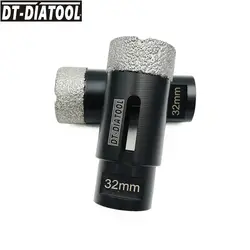 DT-DIATOOL 2шт/ПК 1-1/4 "Алмазная сухая буровая пила с M14 внутренней резьбой для фарфоровой плитки гранита диаметром 32 мм сверла