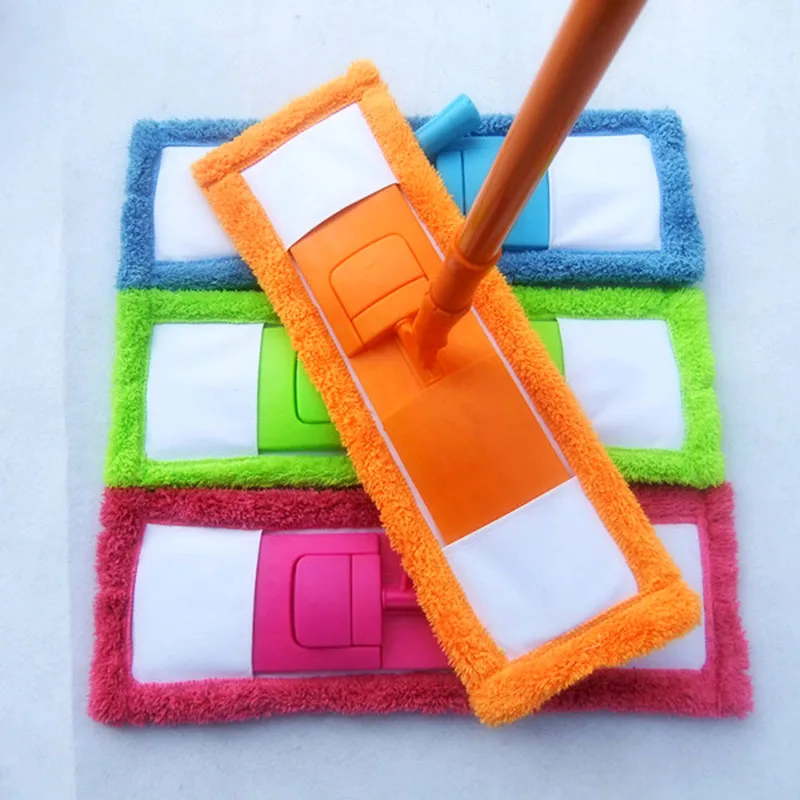 

Coral Mop Microfibre Flat Velvet Replacement Wooden Head Replacement Refill Floors Pad Mops Household Cleaning Mops Accessories