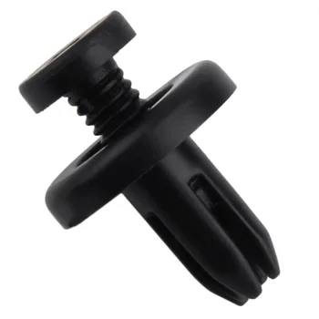 

Novel 50PCS 7mm Plastic Screw Rivet Push Fit Panel Trim Clips Fixings Clips Black For Car Motorcycle Parts
