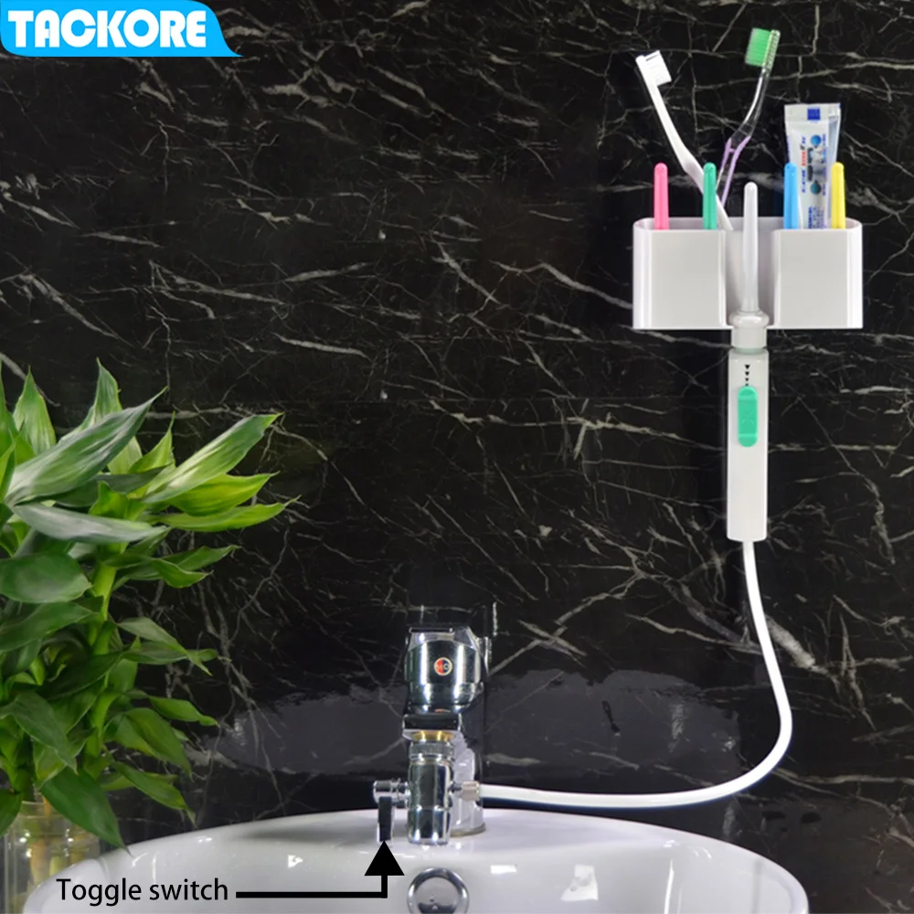 Goede Tackore Flexibele Monddouche Kraan Water Tanden Bleken Spa Tandheelkundige Flosser Monddouche Kraan Water Jet Floss Tand