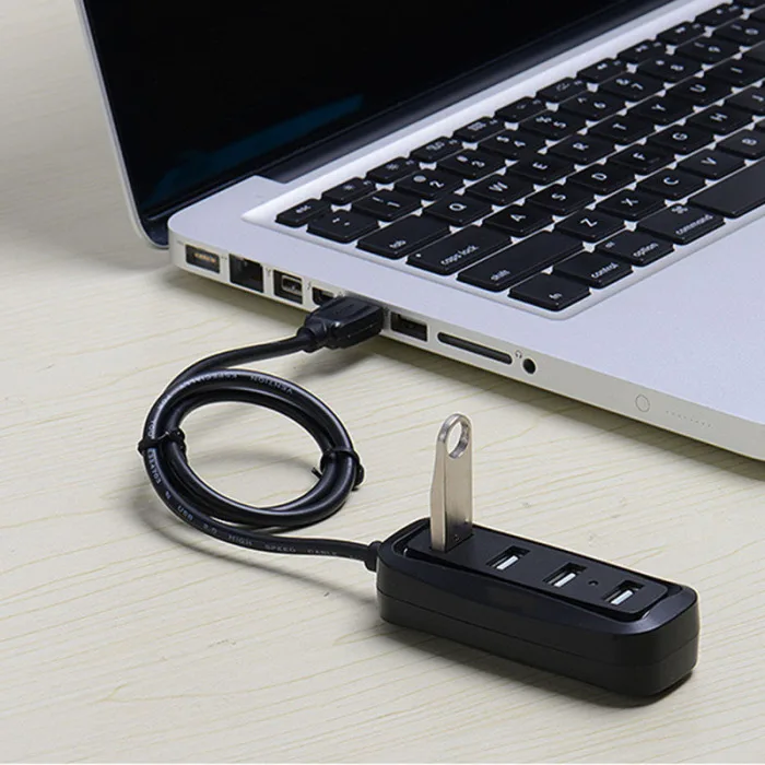 Usb-хаб 4 порта адаптер сплиттер Портативный высокоскоростной для ноутбука мобильный телефон клавиатура PUO88