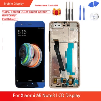 

AAA+ Quality LCD Blue With Frame For Xiaomi Mi Note3 LCD Display Touch Screen Panel LCD Digitizer Assembly Spare Repair Parts
