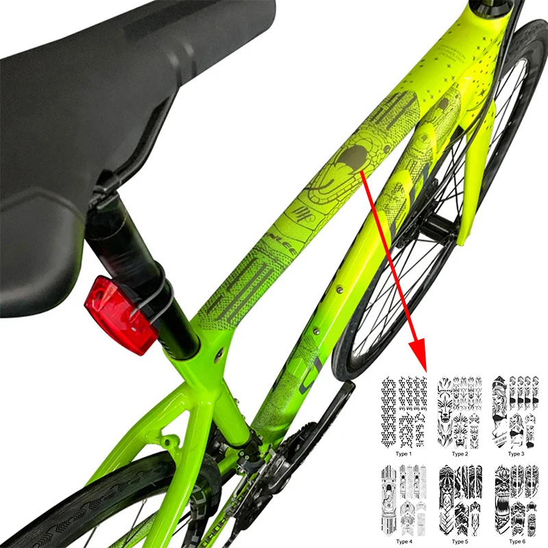 3D MTB горный велосипед устойчивый к царапинам водонепроницаемый защитный каркас протектор съемный стикер дорожный велосипед Пастер защитный чехол