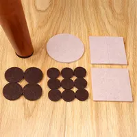 Self Adhesive Felt Chair Leg Pads Floor Protectors Furniture Legs Table leg Covers Round Bottom Anti-Slip Pads 3