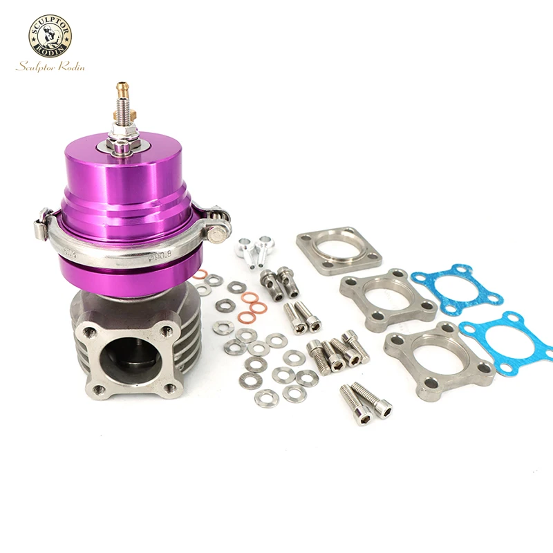 Turbo V-band 46mm External Waste Gate Bypass Exhaust Manifold + Spring