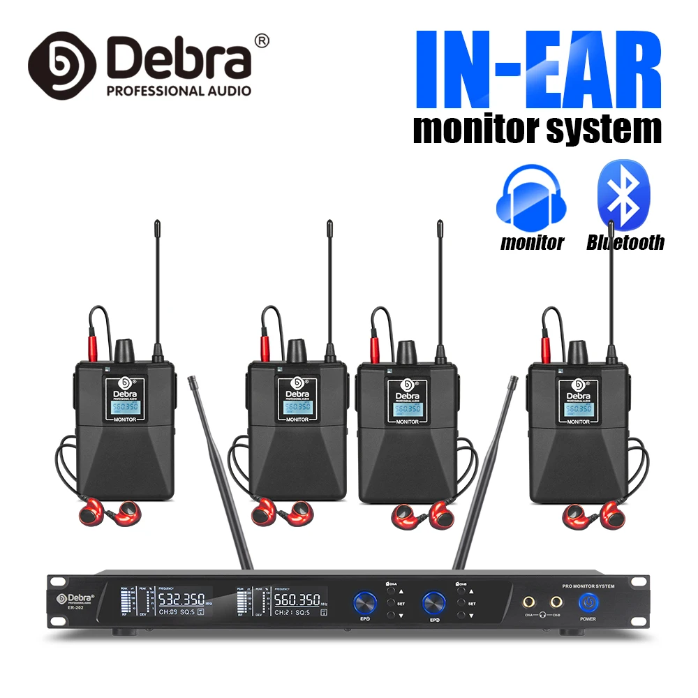 Новинка! Debra ER 202 Professional UHF беспроводная система с несколькими передатчиками для