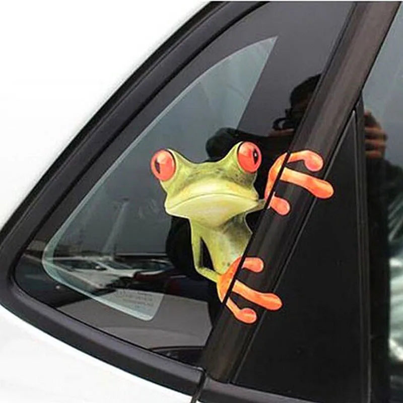 Горячая продажа 1 шт. 3D мультфильм Peep Frosch классные наклейки на автомобиль