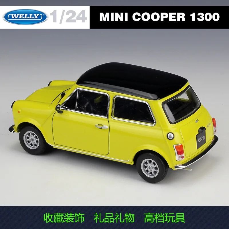 WELLY 1:24 MINI COOPER 1300 автомобиль спортивный автомобиль имитация сплава Модель автомобиля ремесла украшение Коллекция игрушек инструменты подарок