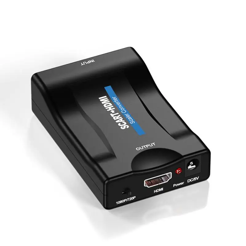 Преобразователь видео аудио высококлассный 1080P SCART в HDMI AV сигнальный адаптер HD
