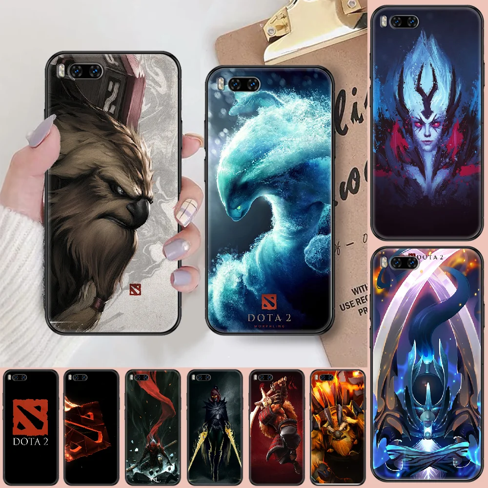 Чехол для телефона Dota 2 Game Xiaomi Mi Max Note 3 A2 A3 8 9 9T 10 Lite Pro Ультрачерный Мягкий