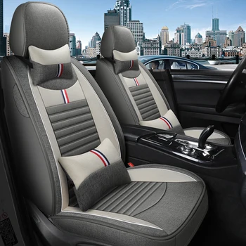 

Full Coverage flax fiber car seat cover auto seats covers for Geely gc6 mk geely atlas