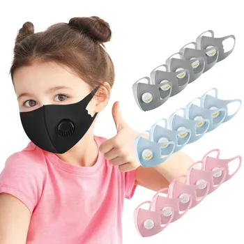

skin care face mask Child Kids Reusable Breathable Protection Stretch Valves Mask 5 Pack mascarilla mascara facial masque