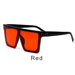 Red Квадратные негабаритные мужские солнцезащитные очки для женщин Новое поступление модные градиентные солнцезащитные очки для вождения для мужчин UV400 Gafas De Sol 2040 - Цвет линз: Red