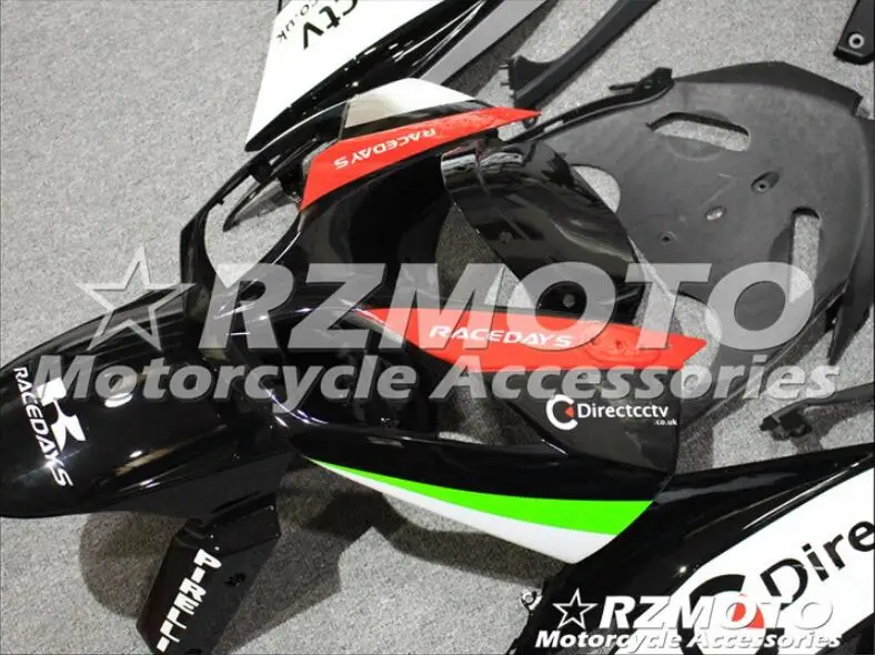 Стиль ABS литьевая форма мотоцикла полный обтекатель подходит для Kawasaki ZX-6R 09 10 11 12 2009-2012 набор на заказ черный белый красный