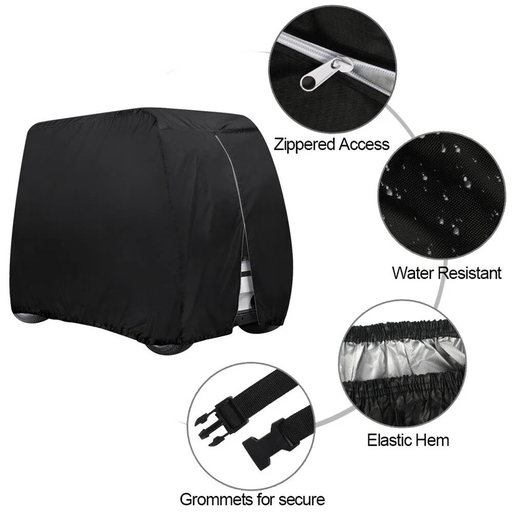 

4 Passenger Body Buckle Home Oxford Cloth Waterproof Golf Cart Cover Hem Anti Sunlight Dust Prevention Accessories Protect