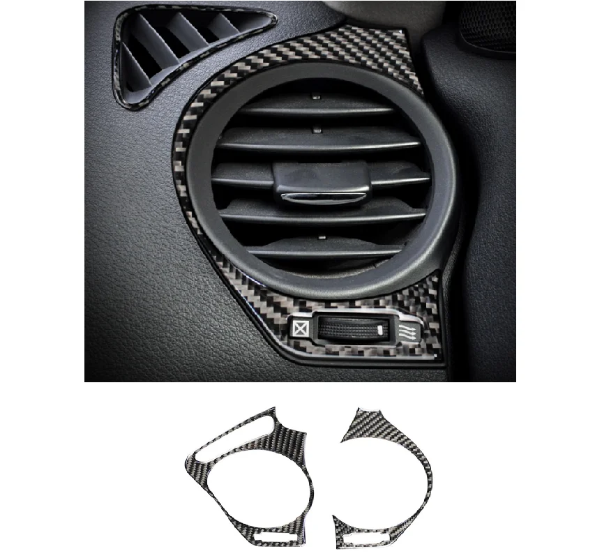 

Carbon Fiber Car Interior Accessories Air Conditioning Vent Outlet Cover Trim Decoration Fit For LEXUS IS250 300 350 2006-12