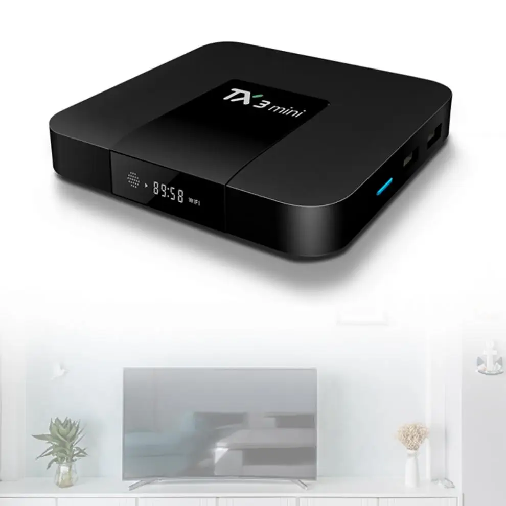 TX3 Мини Android 7 1 Smart TV BOX ГБ 16 S905W четырехъядерный телеприставка H.265 4K WiFi