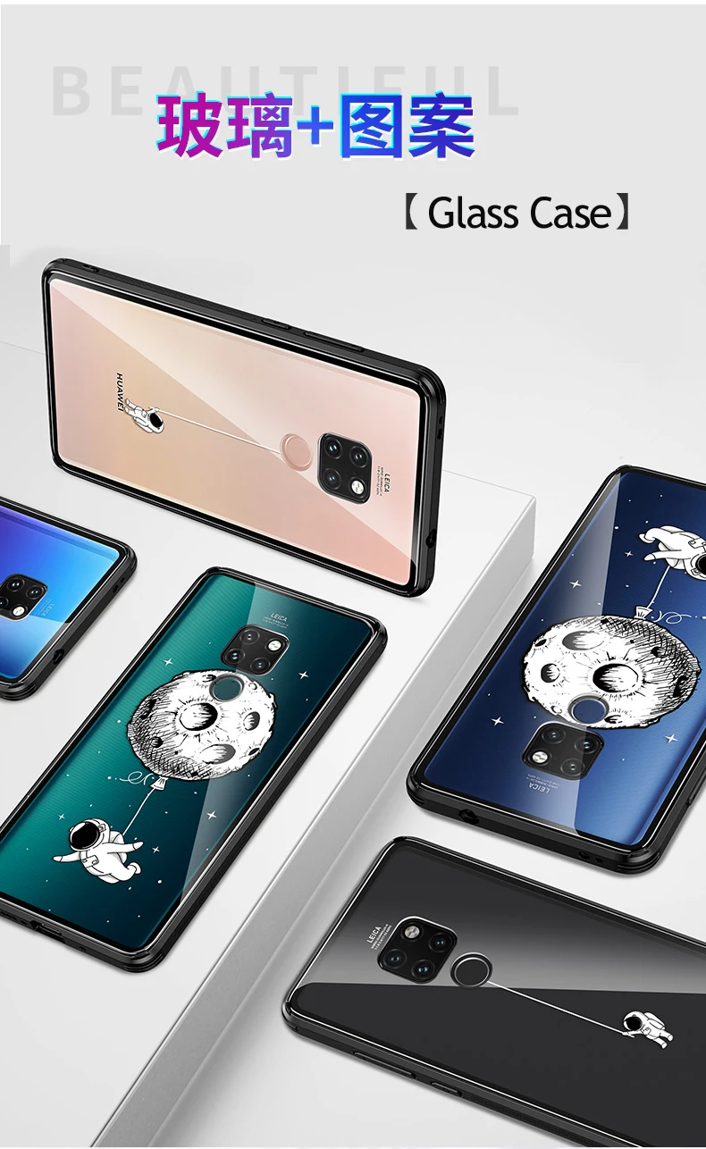 Чехол Vpower для huawei mate 20 Pro, прозрачный, закаленное стекло mate 20 mate 20 Pro, чехол, гладкая защитная крышка, оболочка