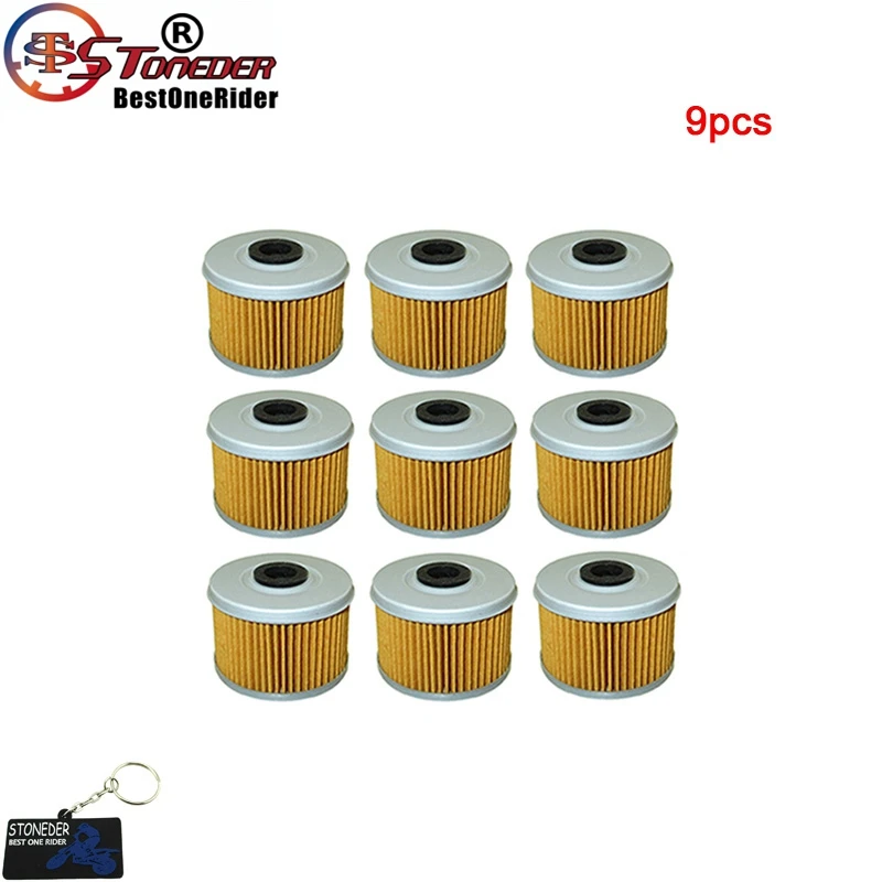 9pcs STONEDER масляный фильтр для OEM 5412-HM5-A10 HONDA TRX200 300 350 400 420 500 XL125V VT125C ATC250SX ATC350X CB400 CBF250 - Цвет: 9pcs