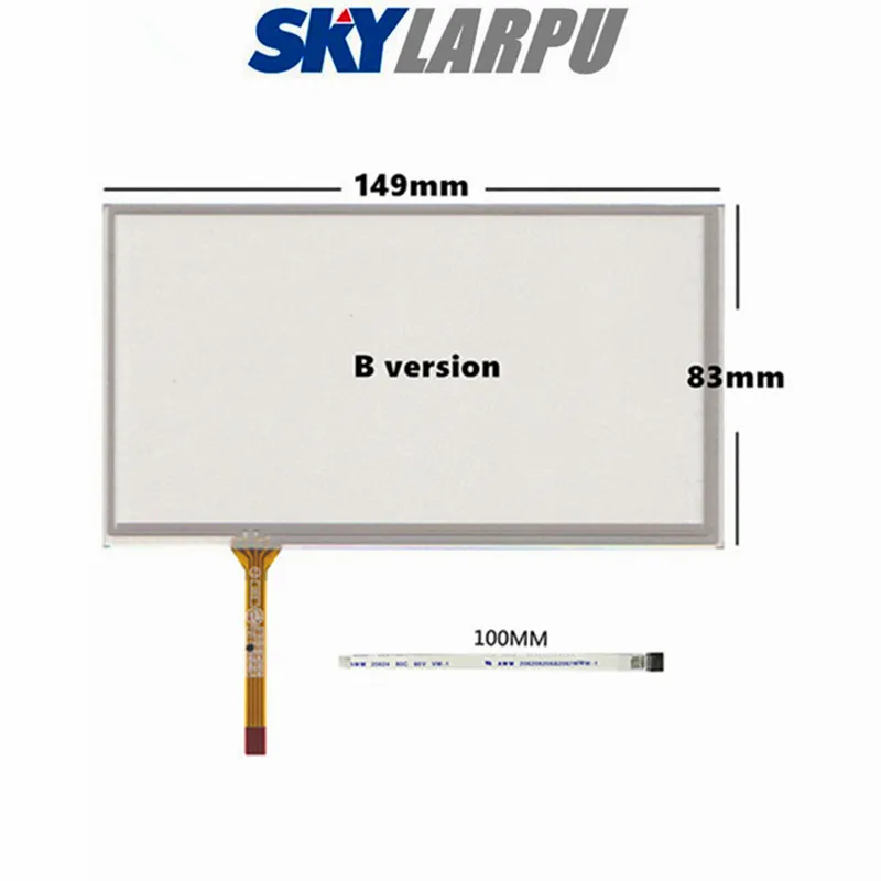 

6.1"Inch 6.2"Inch 148mm*82mm 149mm*83mm 4 Wire Resistive Touch Screen Digitizer Panels GPS Navigation Touchpanels Free Shipping