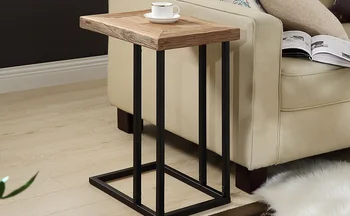 

Creative Living Room Small Coffee Table C-shaped Sofa Iron Rack Coffee Table Fast Food Bedside Table Sofa Table Nightstand