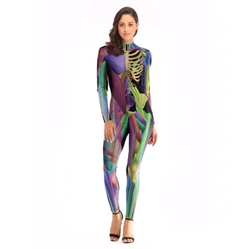 

Adult horror theme cospaly women's 3D digital print tight bodysuit costume cosplay costume cosplay costume Halloween anime