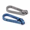 Titanium Alloy DIY Keychains Car Key Waist Blue /Gray Keychain Pendant Hanging 45mm Practical High Load Capacity 25KG ► Photo 2/6