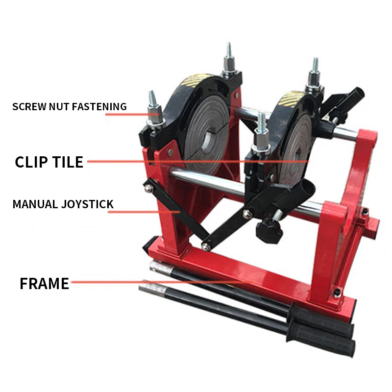 63-160 Hand Push Type Butt Welding Machine PE Pipe Welding Machine Butt Welding Machine Fusion Splicer Hot Melt Pipe Welding 3