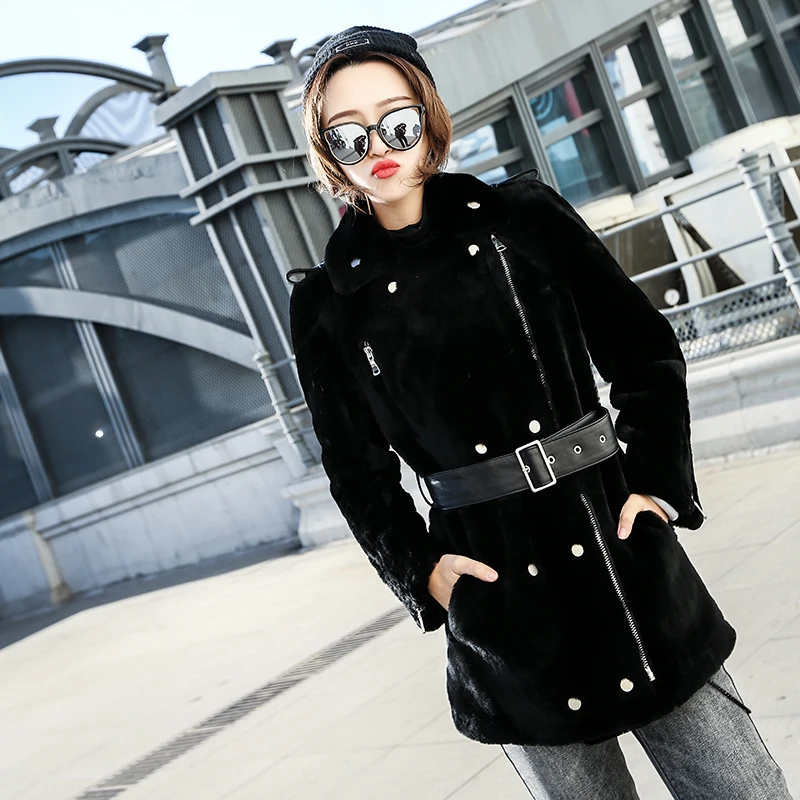

Real Fur Coat Women Sheep Shearing Winter Coat Women Korean Natural Wool Jacket for Womens Clothing Abrigo Mujer 18050 YY841
