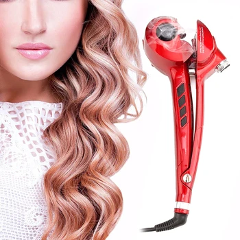 

Electric Steam Hair Curler Automatic Ceramic Curling Iron Bar Salon Professional Rotating Styling Steamer Spray Curl Spiral