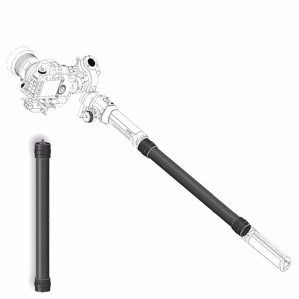 Для DJI RONIN S Аксессуары Gimbal Стабилизатор Ручной карбоновое волокно удлинитель