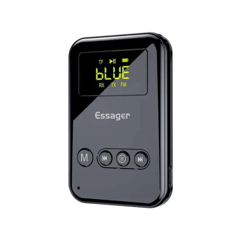 Essager HIFI Качество Звука Bluetooth 5 0 светодиодный передатчик приемник 3 мм Aux аудио