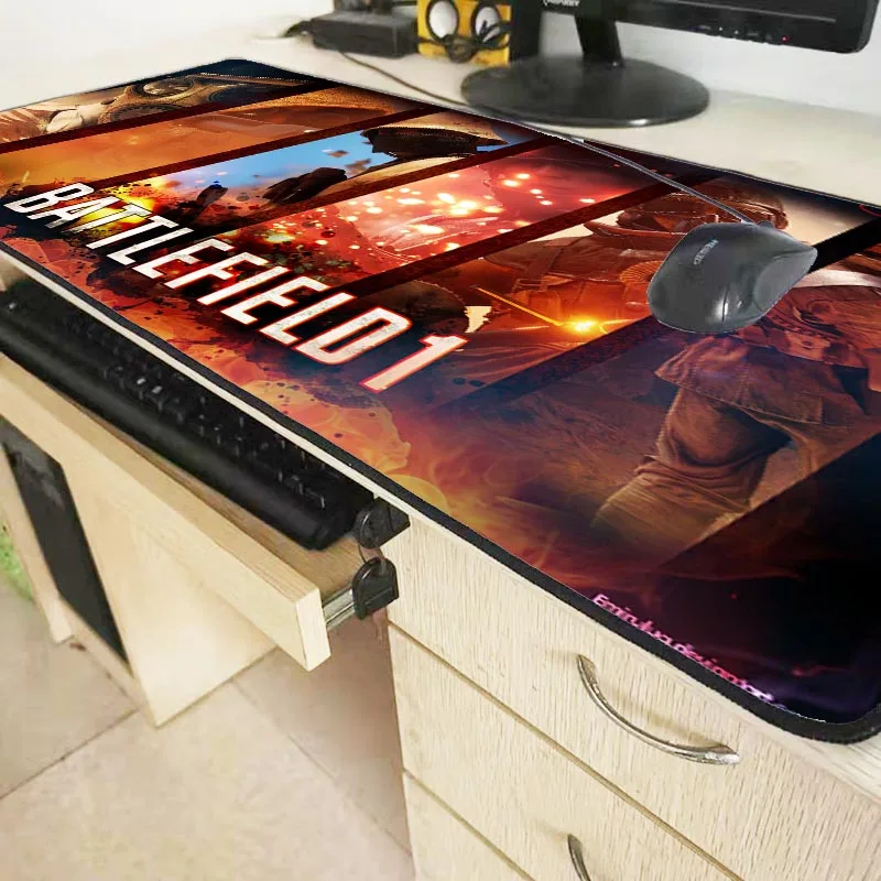 Battlefield 900x400x3 мм коврик для мыши Notbook компьютерный коврик для мыши лучший игровой коврик для мыши с замком для геймера на клавиатуру коврик для мыши