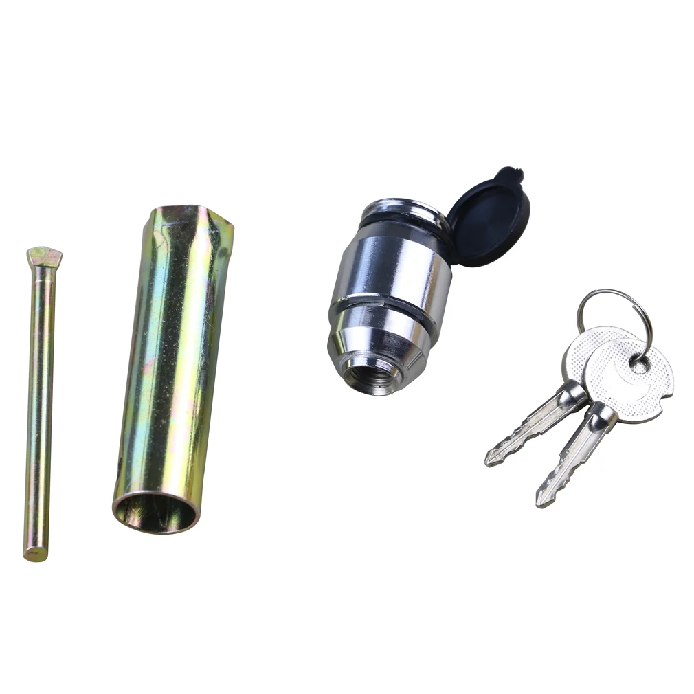 OKLEAD Spare Tire Wheel Lock Automotive Lug Nut Anti Theft 2 Keys 1/2-20 