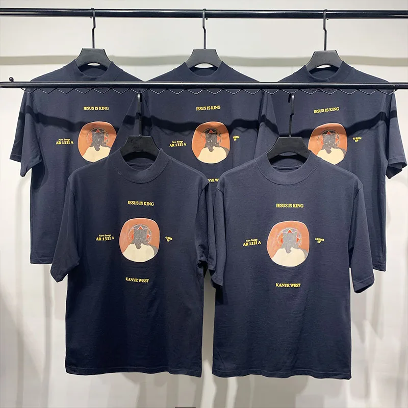 Kanye west Jesus is King Tee Chicago Limited уличная одежда топ в стиле хип-хоп с принтом
