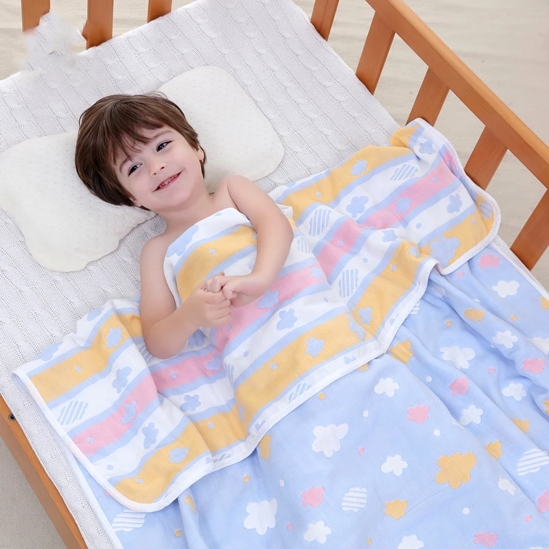 

Multi-size, multi-color, gauze bath towel pure cotton 6 six layers gauze bath towel boy by newborn baby blanket cover
