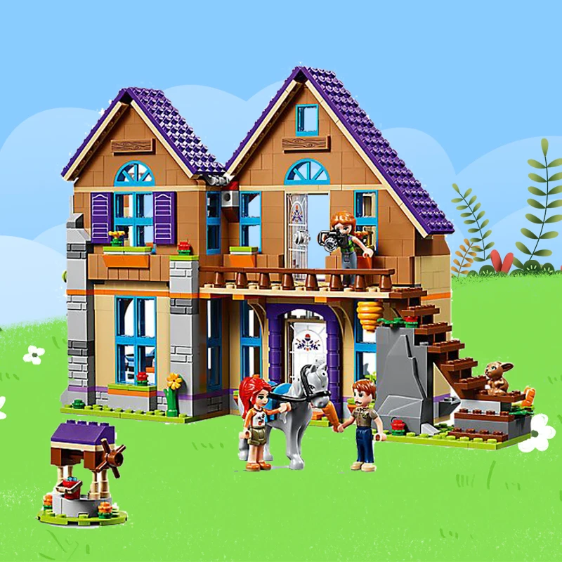 

Heartlake City Girl Mia's Villa Cottage Friendship Tree House Model set Compatible Legoness Friends Building Blocks Children Toy