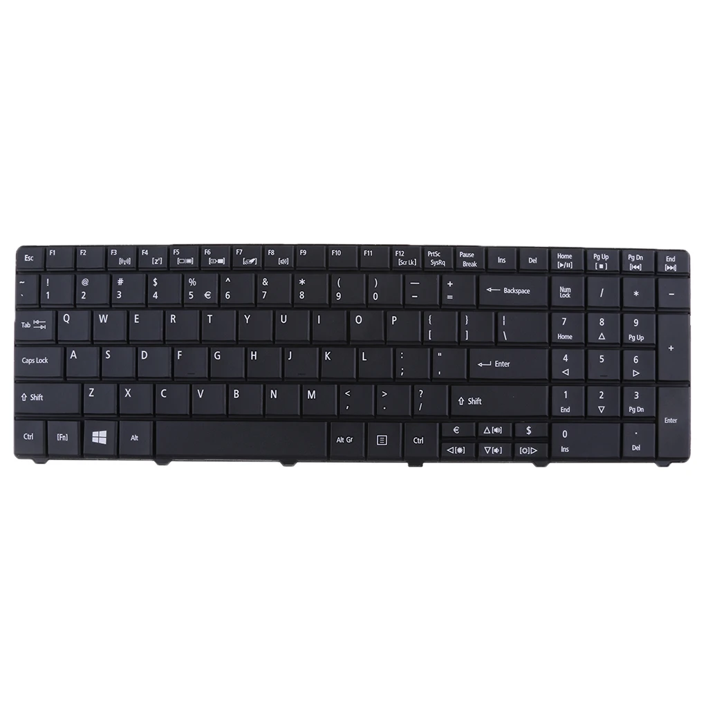 Раскладка для замены клавиатуры ноутбука ACER Aspire английская раскладка E1 521 пк