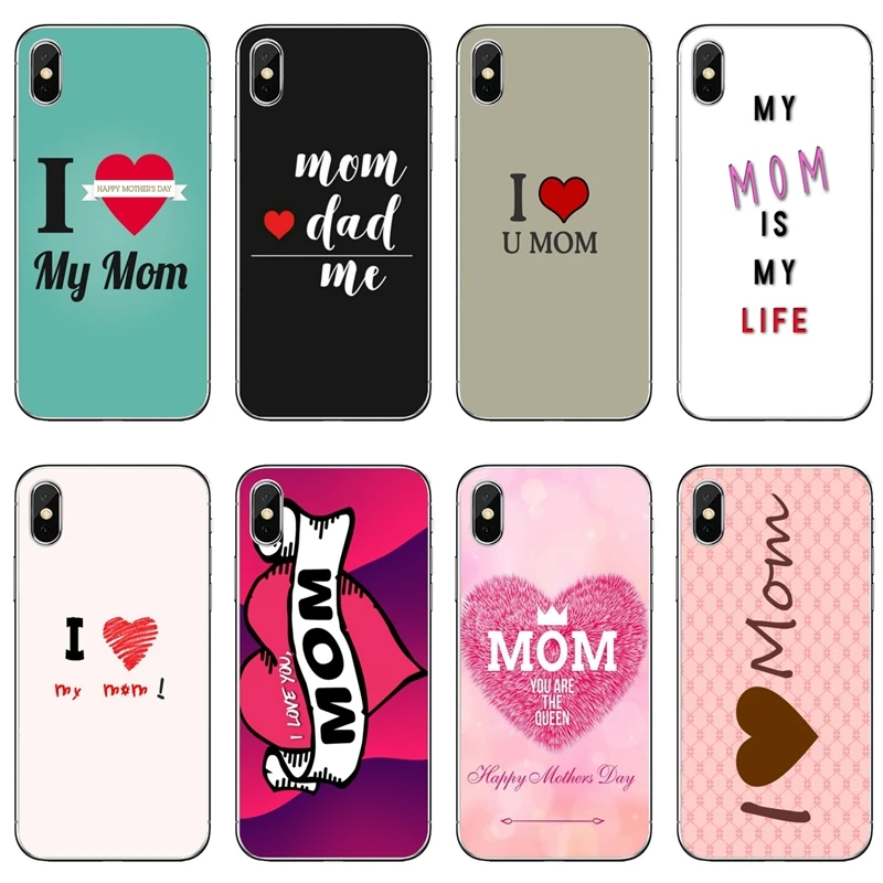 Мягкий силиконовый чехол I love my super MOM для телефона iPhone 11 Pro XS Max XR X 8 7 6 6S Plus 5 5S SE 4S 4 iPod