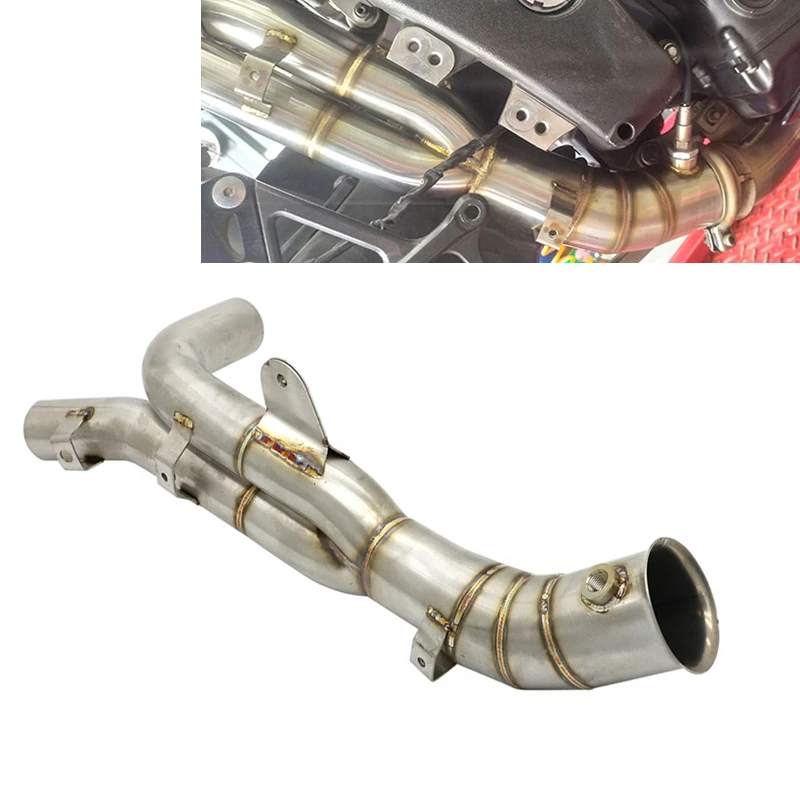 Motorcycle Exhaust Y Link Mid Pipe For Yamaha Yzf R1 YZFR1 R1 2009 