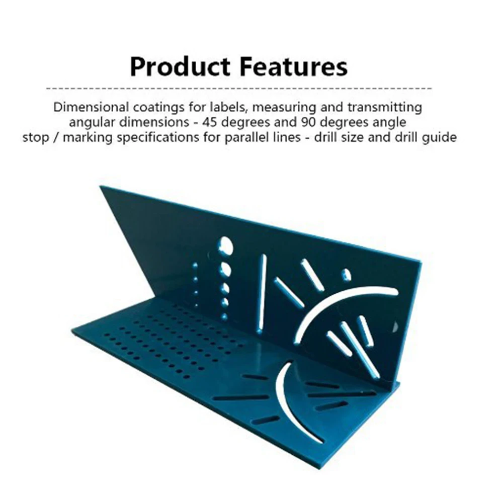

3D Woodworking Ruler Mitre Angle Measure Woodworking Ruler 3D Mitre Angle Measuring Gauge Square Size Measure Tool