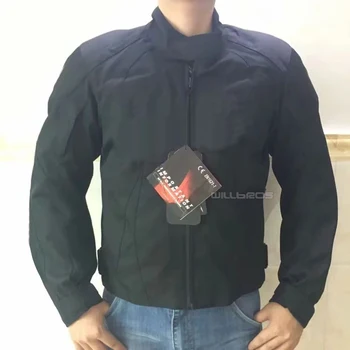 

Black Jackets Motorcycle ATV Bike Off-road Textile Street Moto Race Jacket With Protector