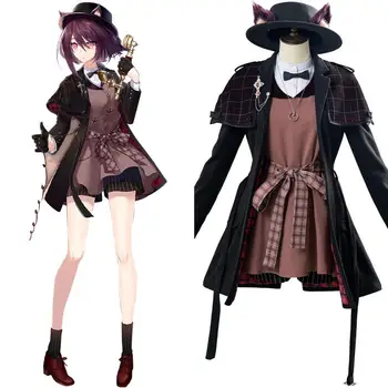 

Game Arknights Melantha Cosplay Costume Melantha Dress Hat Full Set Halloween Carnival Costumes For Women Female