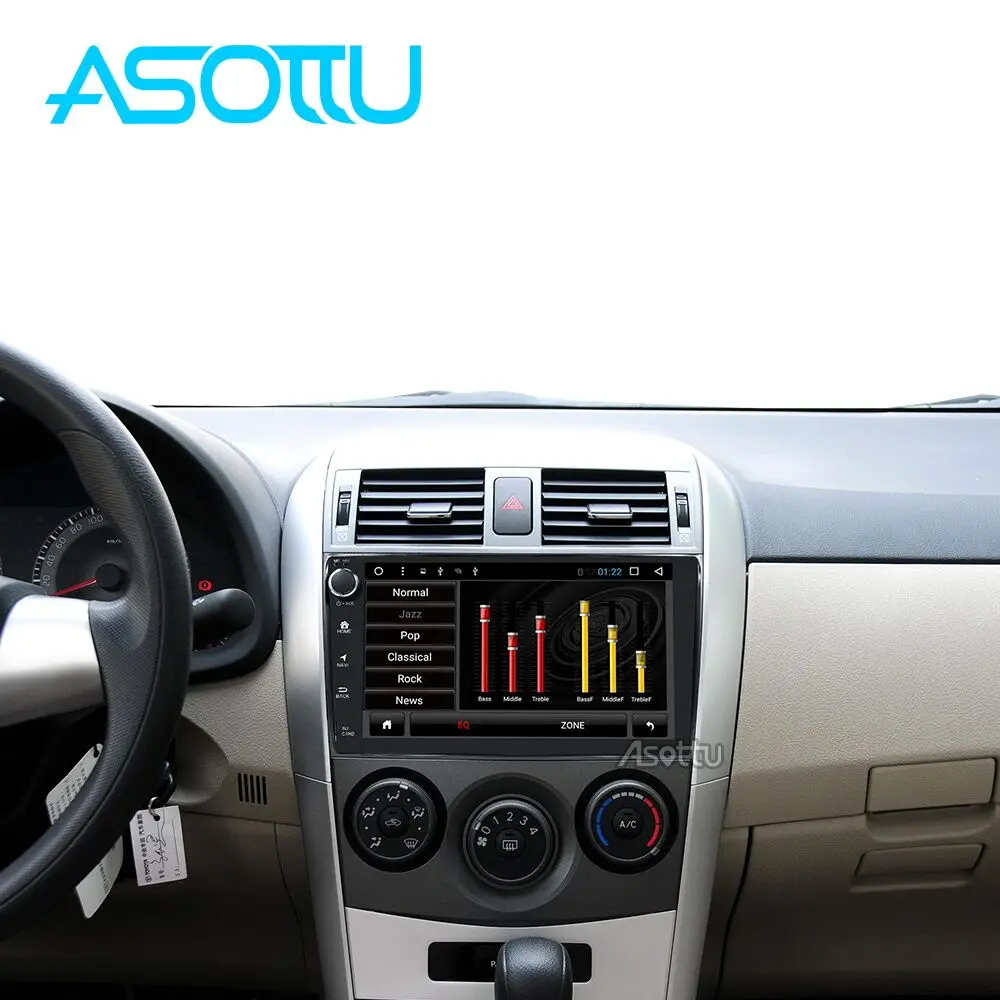Discount Asottu CLKLL9060 android 9.0 PX30  car dvd gps navigation for Toyota corolla 2007 2008 2009 2010 2011 car dvd radio gps stereo 4