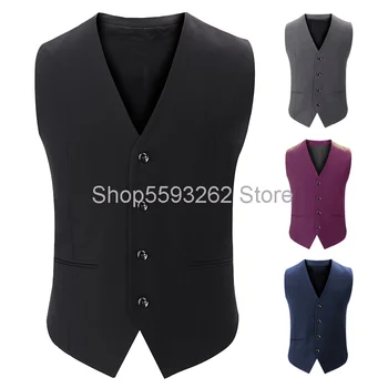 

men's vest classic high-end business men's suit vest slim V-neck