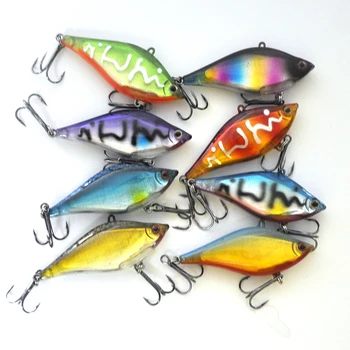 

Lots of 8pcs 65mm 13.8g Hard Fishing Lures Vibration VIB Lipless Baits Diving